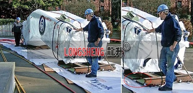 15噸氣墊(dian)搬運(yun)車(che)案例(li)：自動扶(fu)梯(ti)安裝(zhuang)