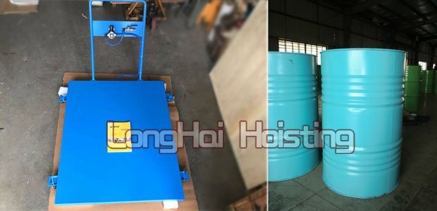 大(da)型(xing)鐵桶搬(ban)運工具：平闆式氣(qi)墊搬運車(che)